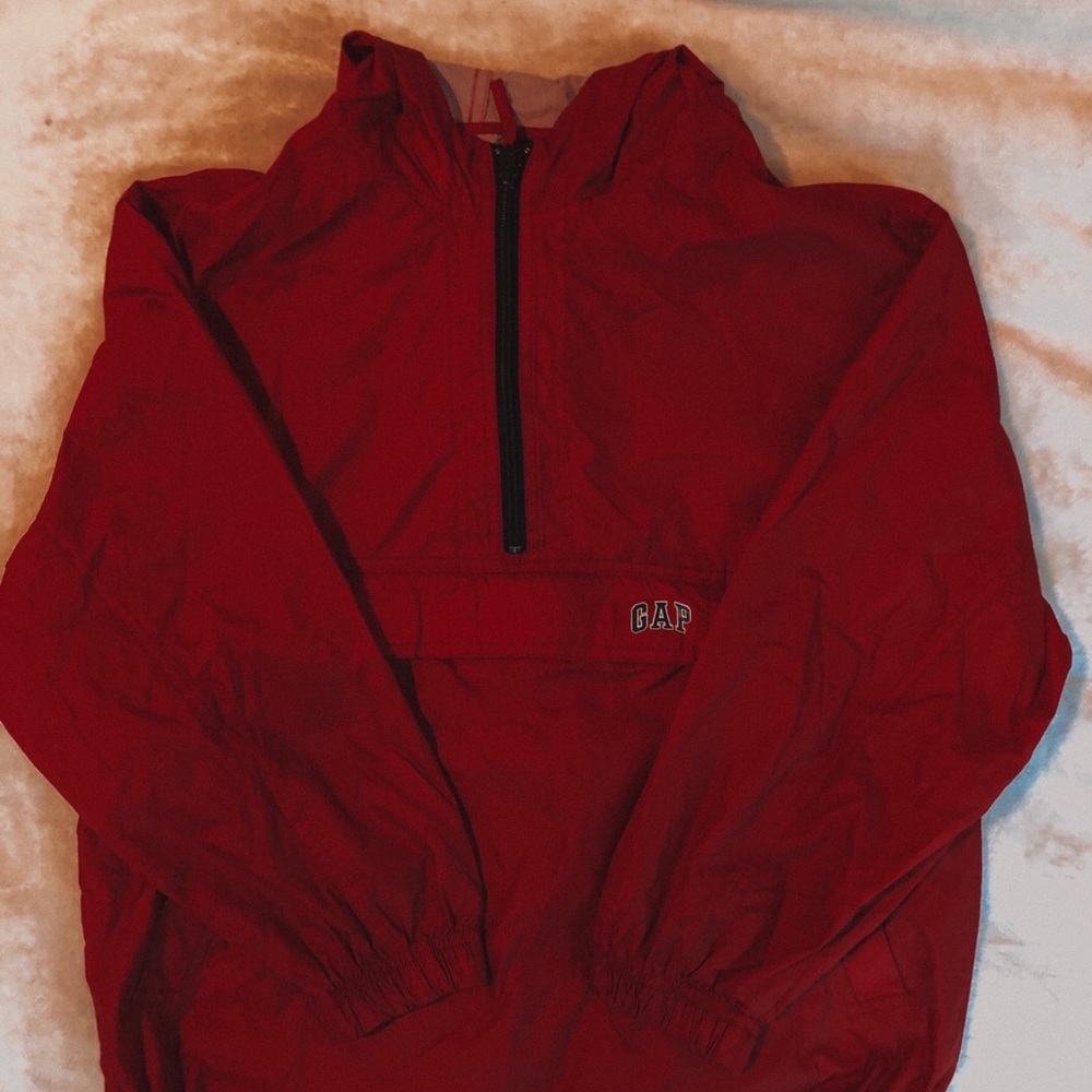 Gap Red quarter zip Wind Breaker